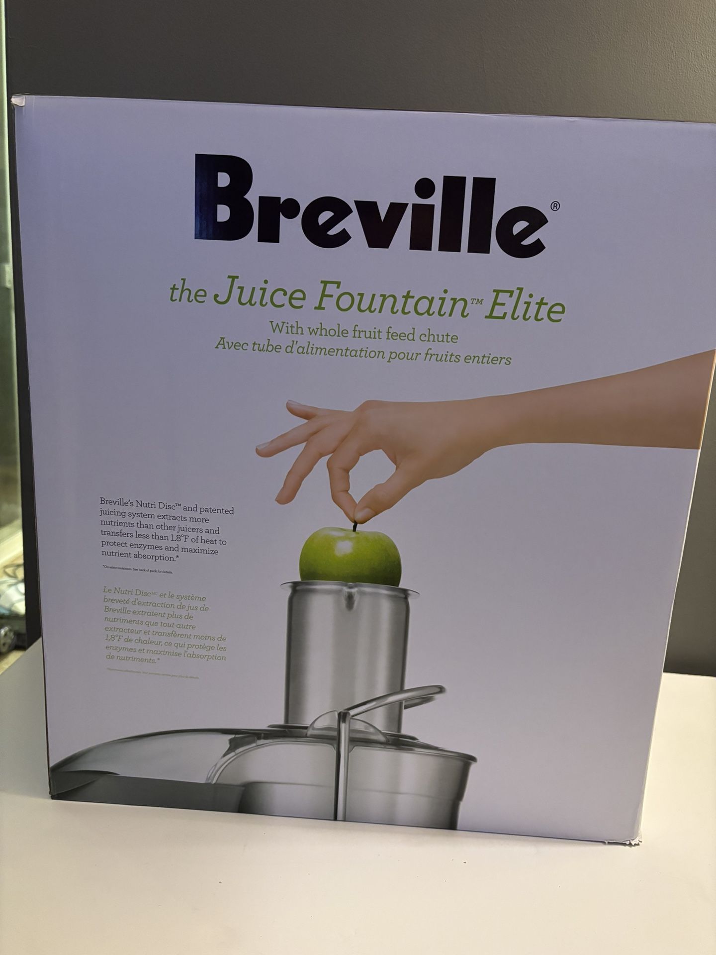 Breville Juice Fountain Plus Juicer Brushed Stainless Steel JE98XL in perfect pre owned condition