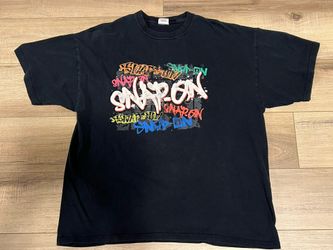 Snap-On Tools Vintage T Shirt Gildan Short Sleeve XL Men's Graffiti Graphic Spray Paint Y2K