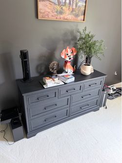 Matching Dresser & Storage Cabinet Set