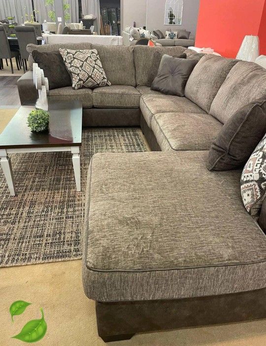 Ashley Chocolate Oversized Sectionals Sofas Couchs Finance and Delivery Available