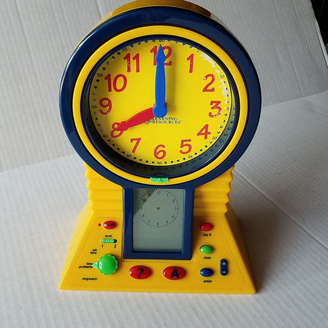 Learning Resources Clever Clock kids time teacher LER2998