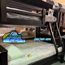 Twin XL queen Bunk Bed New Mattress 