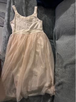 Lilt Girls Cream Dress with Lace