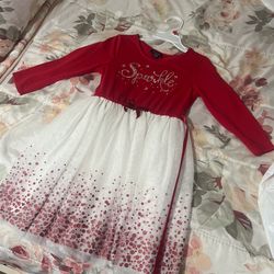 Red girls dress size 6 