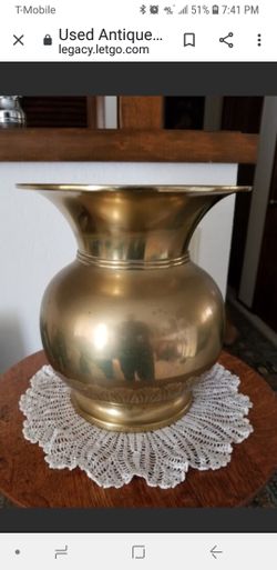 Antique Brass Spittoon