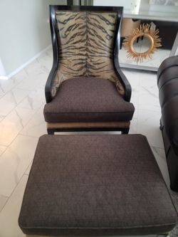 Beautiful chairs with ottoman