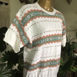 Vintage Short Sleeve Sweater 