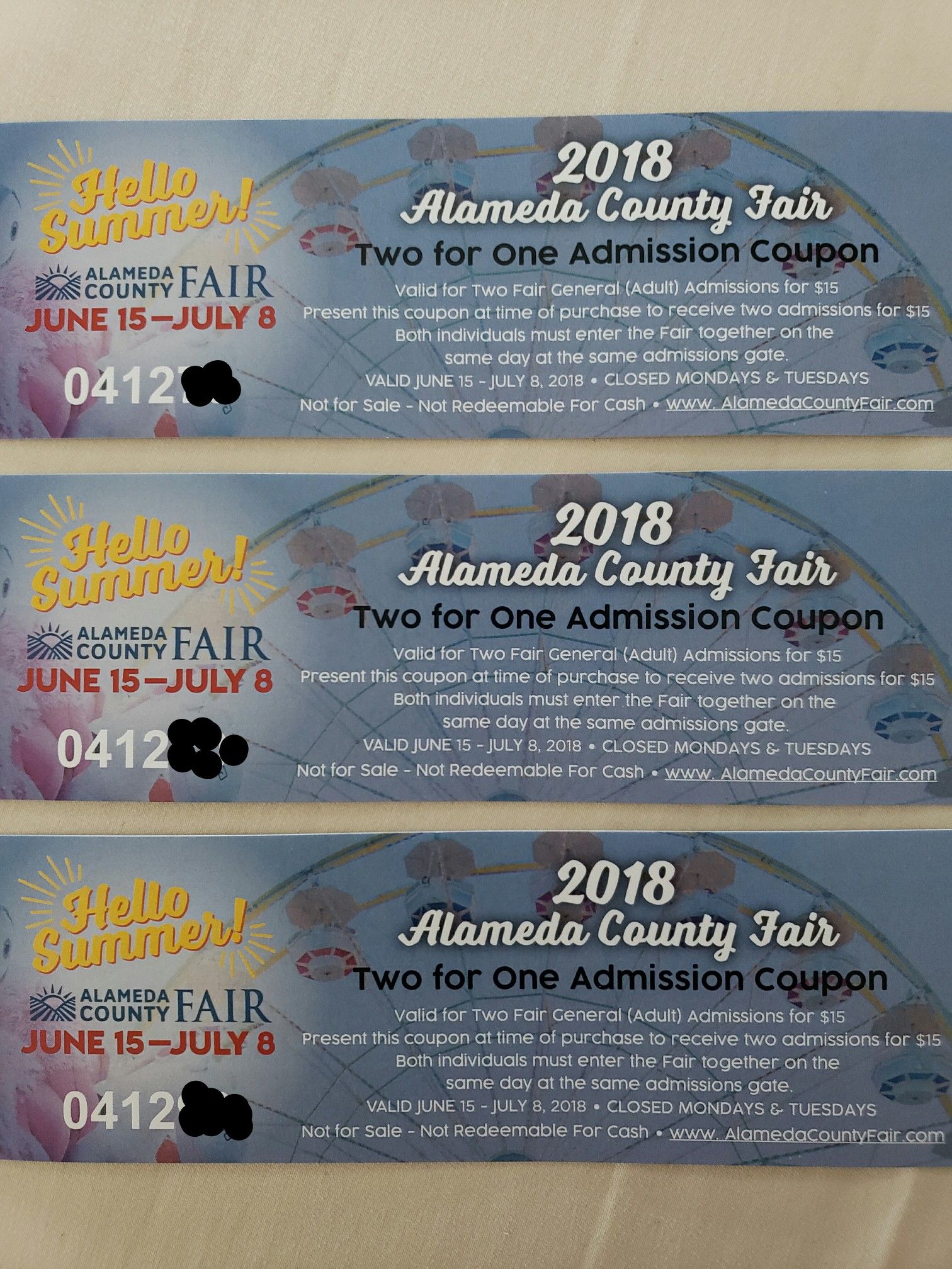 Alameda County Fair Coupon