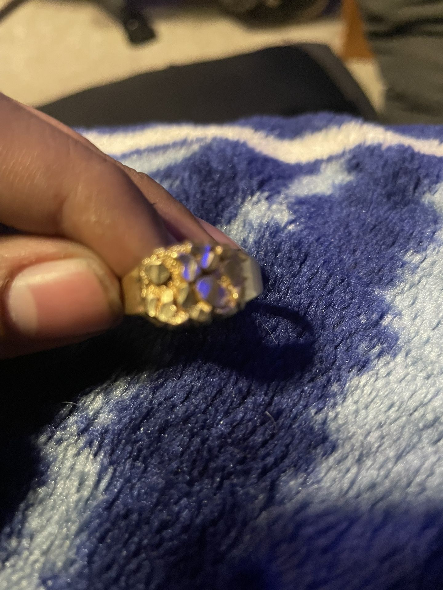 10k gold nugget ring