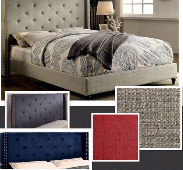 Wingback Platform Bed Queen Size Available For In Fresno Ca