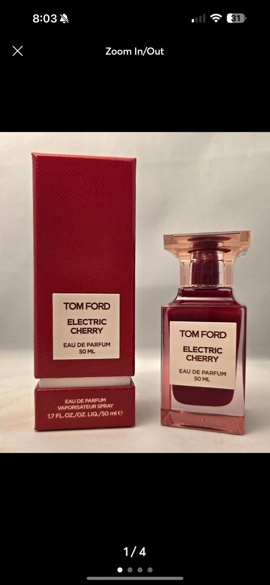 Tom Ford Electric cherry 50Ml/1.7 FL OZ
