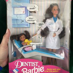 Rare Dentist Barbie Collectible Doll ( Comes With Everything )