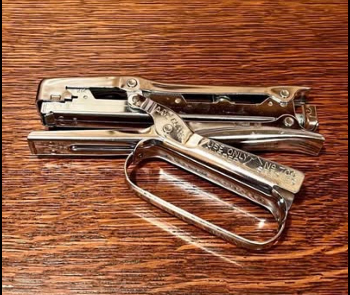 VINTAGE Ace Clipper Stapler No. 702
