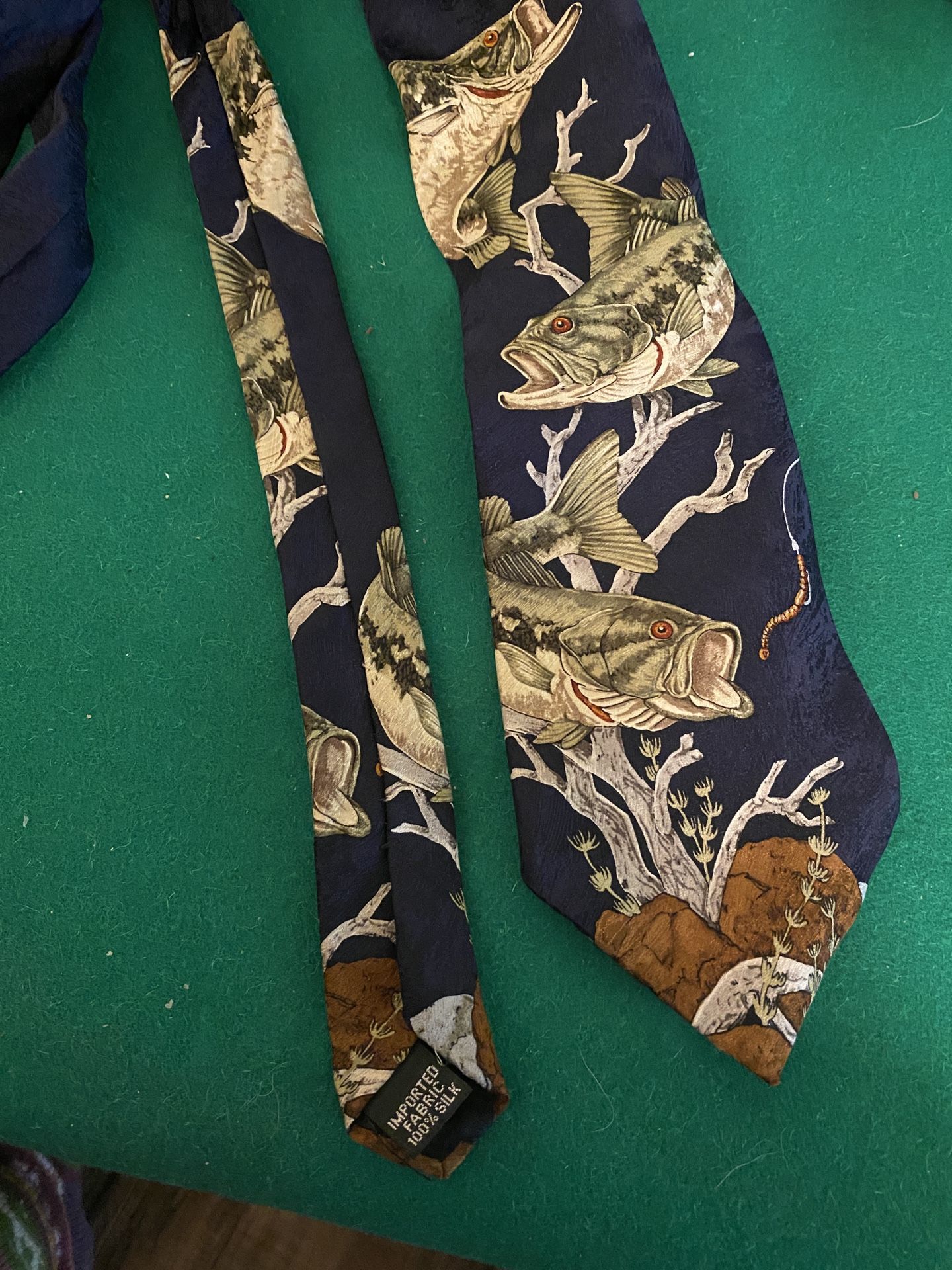 Bigmouth Bass Trio Necktie