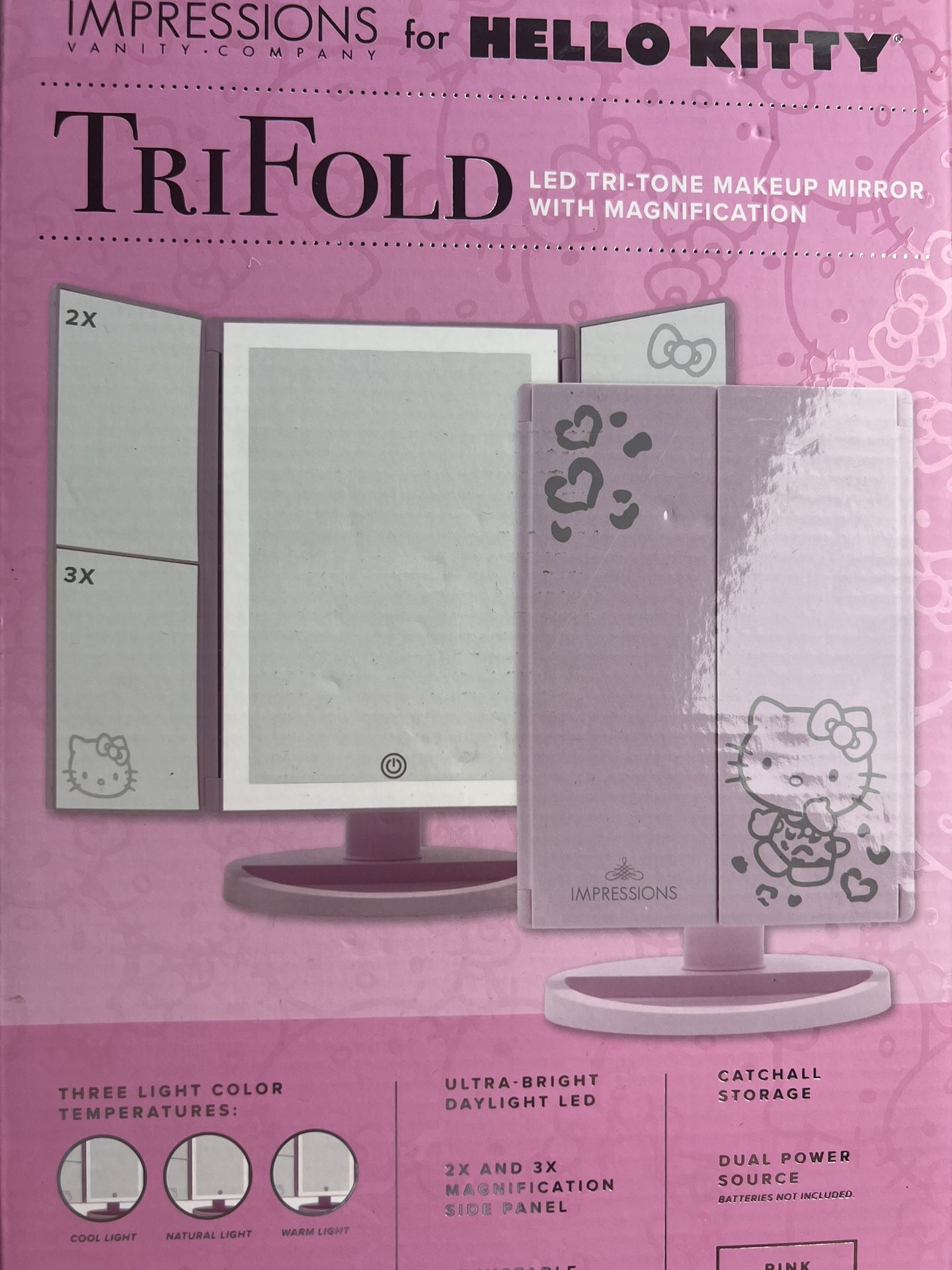 Hello Kitty Tri-Fold mirror 