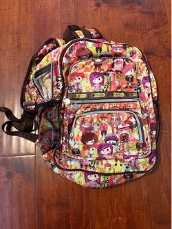 LeSportsac Tokidoki Simone Legno Y2K kawaii Vintage  Backpack Nylon Bag