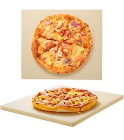 12-Inch Square & Round Pizza Baking Stones