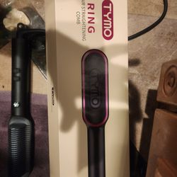 Tymo Hair Straightener Brush In Black