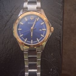 Bulova corporate collection two-tone watch