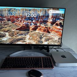 Apple 2023 Mac Mini Desktop Computer With Monitor and Keyboard 
