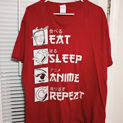 Eat Sleep Anime Repeat  T-Shirt Unisex T-shirt