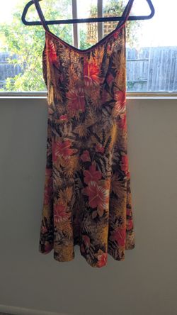Vintage Hawaiian Print Dress