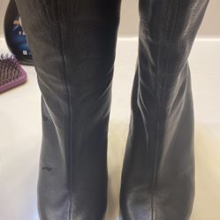 Calvin Klein Women's Black Leather Jennie Boot