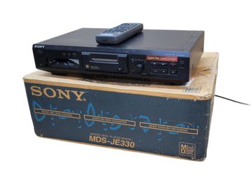 Sony MDS-JE330 MiniDisc Deck Recorder Player Ogl Box & RM-D7M Remote Fully Tested