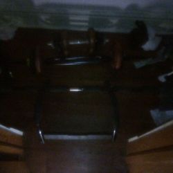 Weights And Gold's Gym Pull Up Bar