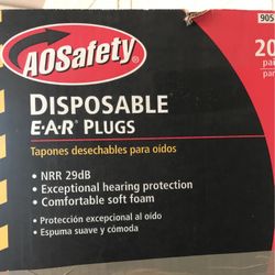 AO  SAFETY DISPOSABLE EARPLUGS/125 CT. 