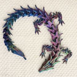 3D Printed Articulated Color Shift Dragon Fidget Toy — $18 | Mesa
