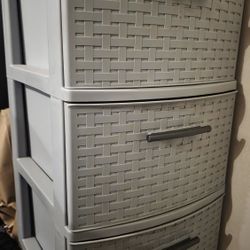 3-Drawer Plastic Storage Organizer