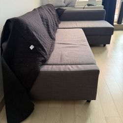 IKEA FRIHETEN Sectional Couch with storage