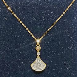 White Sapphire Necklace & Pendant