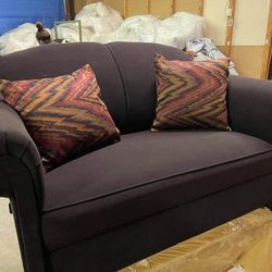 New Dark Brown Loveseat