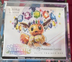 Pokemon center prismatic evolution etb
