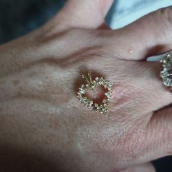 Genuine Heart Diamond Pendant  / Necklace