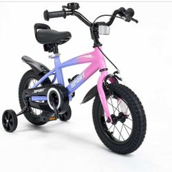 Bike for Boys Girls 12 Inch Kid Bike with Removable Training Wheels J-34