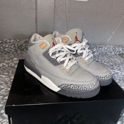 Jordan 3 “Cool Gray” Size 7.5