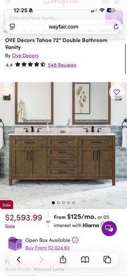 Brand new bathroom vanity 72”