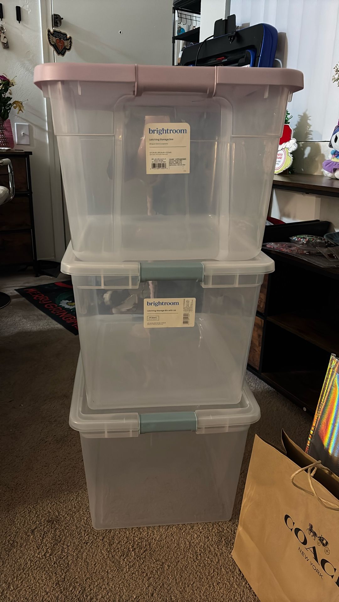 Storage Bins $7Each Or All For $20