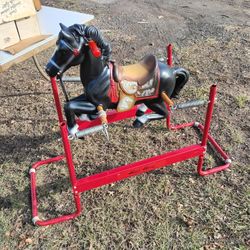 Vintage Black Beauty Riding Horse Kids Toy