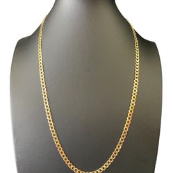 22” 14K 4.65mm Curb Necklace 