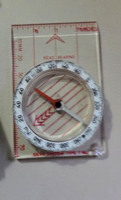 Vintage Orienteering Baseplate Compass