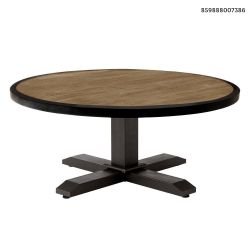 Hampton Bay Grayson Brown Round Steel Outdoor Patio Coffee Table for Sale in Dallas TX OfferUp