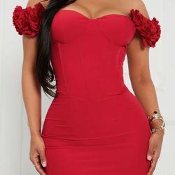 Fashion Nova Long Red Dress Rosie Maxi Dress - Red