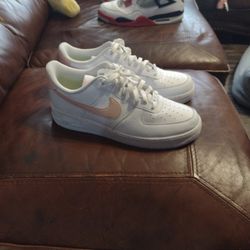 Air Force 1s With Nice Pink Trim