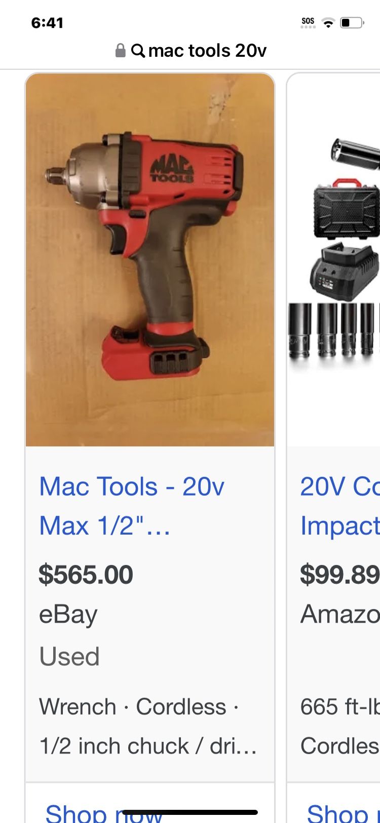 Mac Tools Drill W Battery