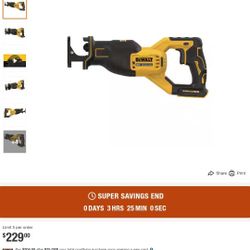 Dewalt 20v MAX Brushless Reciprocating Saw