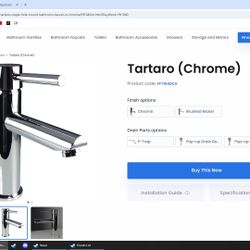 Bathroom Faucet. Single Hole Chrome